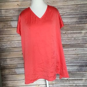 Lane Bryant Blouse Size 26/28 V- Neck Top